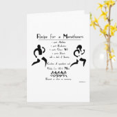 Rezept für einen Marathoner Herzlichen Glückwunsch Karte (Gelbe Blume)