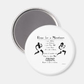Rezept für einen Marathoner Magnet (Vorderseite/Rückseite)