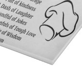 Rezept für einen Vater Schneidebrett (Ecke)