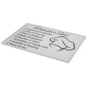 Rezept für einen Vater Schneidebrett (Ecke)