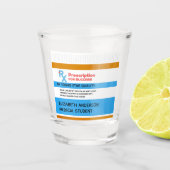Rezept für Erfolg Witziger Medizinstudium Schnapsglas (Vorderseite)