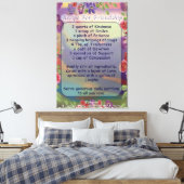 Rezept für Freundschaft Leinwanddruck (Insitu (Schlafzimmer))