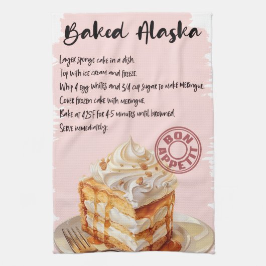 Rezept für Gebackenes Alaska Geschirrtuch (Vertikal)