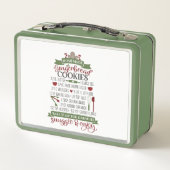Rezept für hausgemachte Gingerbread-Kekse Metall Brotdose (Rückseite)
