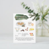 Rezept für hausgemachte Pecan Pralines | Urlaub Postkarte (Stehend Vorderseite)