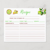 Rezept für Key Lime Pie (Vorderseite)