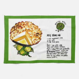 Rezept für Key Lime Pie Geschirrtuch