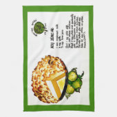 Rezept für Key Lime Pie Geschirrtuch (Vertikal)
