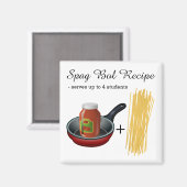 Rezept für leichte Beutel Magnet (Vorderseite/Rückseite)