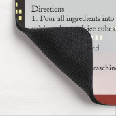 Rezept für Manhattan Cocktail Mousepad (Ecke)