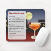 Rezept für Manhattan Cocktail Mousepad (Mit Mouse)
