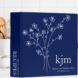 Rezept für Minimalistisches blaues und weißes Brau 3,8 Cm Ordner