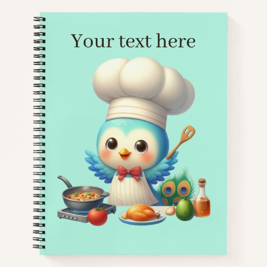 Rezept für niedliche Koch Notizblock (Vorderseite)