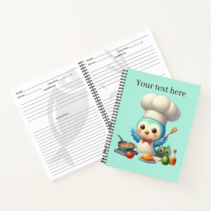 Rezept für niedliche Koch Notizblock