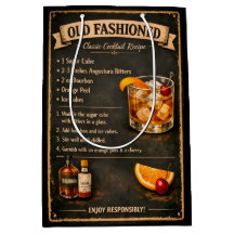 Rezept für Old Fashioned Cocktail im Vintage-Stil