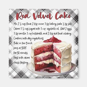 Rezept für Rote Samtkuchen Magnet