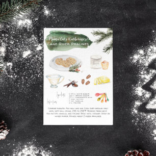 Rezept für selbstgemachte Pecan Pralinen   Feierta Postkarte