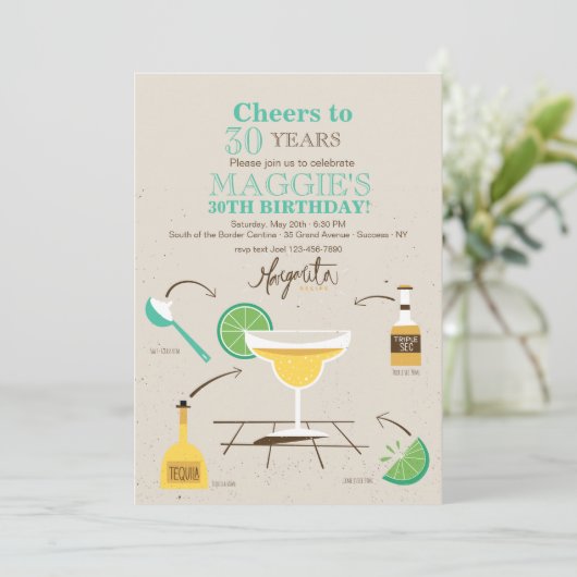 Rezept für Spaß und Einladung (Stehend Vorderseite)