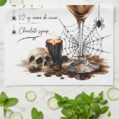 Rezept für Spinnennetz-Martini Geschirrtuch (Gefaltet)