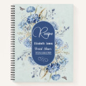 Rezept für trostloses blaues und grünes Brautparty Notizblock (Vorderseite)