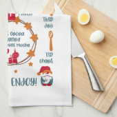 Rezept für Weihnachten Geschirrtuch (Viertel Falte)