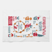 Rezept für Weihnachten Geschirrtuch (Horizontal)