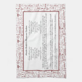 Rezept Heirloom Keepake Gedächtnisgeschenk für sie Geschirrtuch (Vertikal)