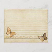 Rezept Hochzeitkarte Vintager Schmetterling