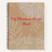 Rezept-Journal, das Personalisiert werden kann Notizblock (Vorderseite)