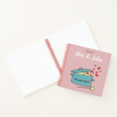 Rezept-Journal mit Herz Notizblock (Innenseite)