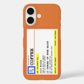 Rezept Kaffee Funny Personalisiert Case-Mate iPhone Hülle (Rückseite)