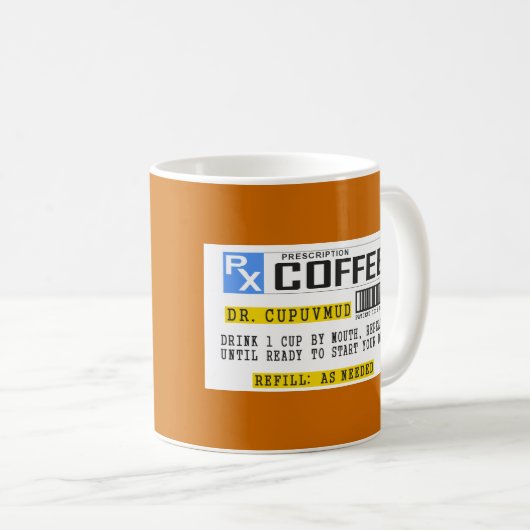 Rezept-Kaffee Kaffeetasse (VorderseiteRechts)