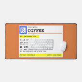 Rezept Kaffee Personalisiert Funny Schreibtischunterlage (Tastatur & Maus)