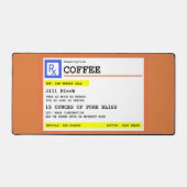 Rezept Kaffee Personalisiert Funny Schreibtischunterlage (Vorderseite)
