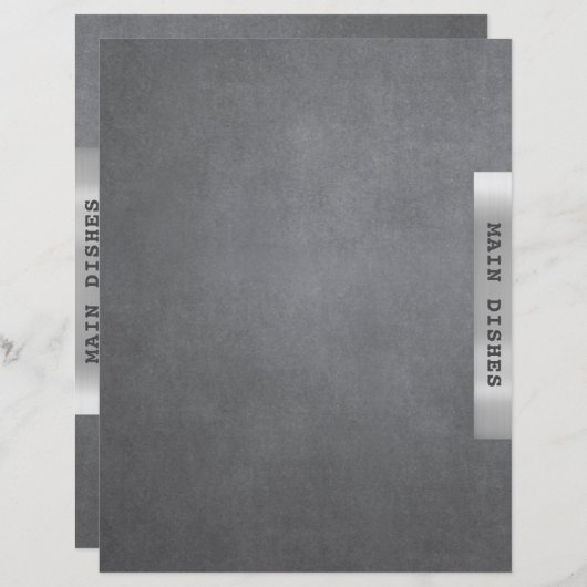 Rezept Kapitel Divider Haupt-Geschirr Silver (Vorne/Hinten)