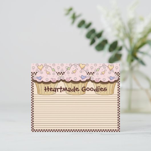 Rezept-Karte (Stehend Vorderseite)