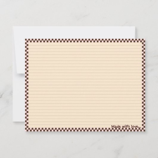 Rezept-Karte (Rückseite)