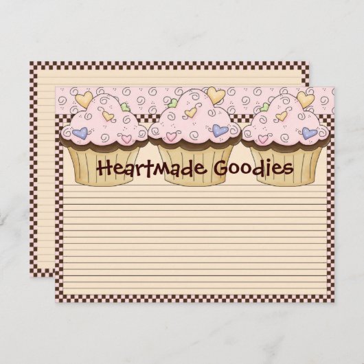 Rezept-Karte (Vorne/Hinten)