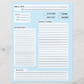 Rezept-Karte (Rückseite)