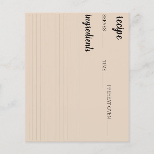 Rezept-Karte (Vorderseite)