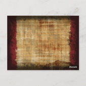 Rezept-Karte - alt mit Flecken Postkarte (Rückseite)