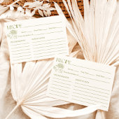 Rezept-Karte Brautparty frisch Einladung