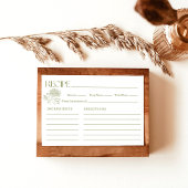 Rezept-Karte Brautparty frisch Einladung