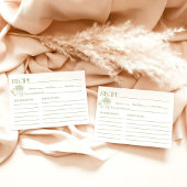 Rezept-Karte Brautparty frisch Einladung