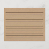 Rezept Karte Brautparty rustikale Polterabend (Rückseite)