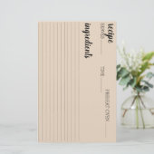 Rezept-Karte Briefpapier (Stehend Vorderseite)