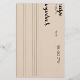 Rezept-Karte Briefpapier