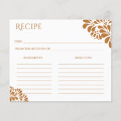 Rezept-Karte des mexikanischen Brautparty talavera (Vorderseite)