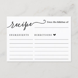 Rezept-Karte Einladung