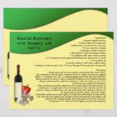 Rezept-Karte Einladung (Vorne/Hinten)